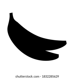 Banana vector illustration silhouette. Healthy food icon good for fruit store