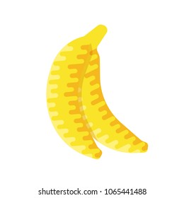 Banana vector illustration symbol object. Flat icon style concept design