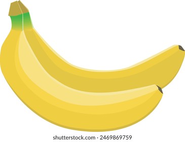 Bananen-Vektorillustration Transparenter Hintergrund