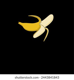 banana vector illustration without background