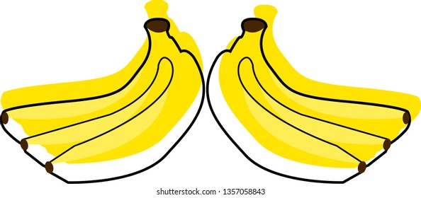 banana vector image