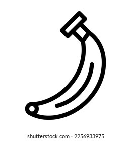 Banana Vector Line Icon Design
