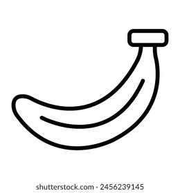 Diseño de iconos de línea de Vector de plátano
