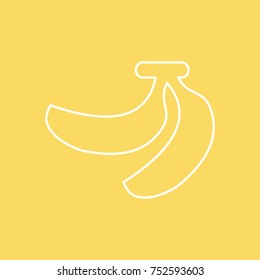 Banana vector line icon. eps-10