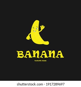 Banana vector logo icon template