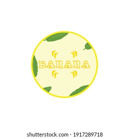 Banana vector logo icon template