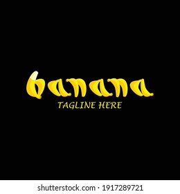Banana vector logo icon template
