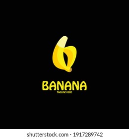 Banana vector logo icon template