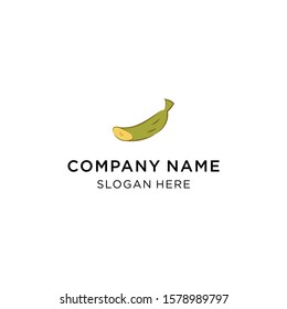 Banana vector logo illustration isolated on white background