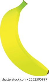 Vector de plátano. un plátano sobre fondo blanco. plátano aislado en blanco