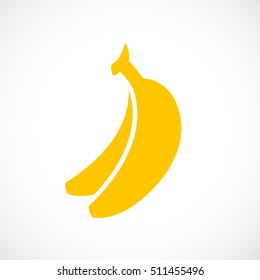 Banana vector sign illustration