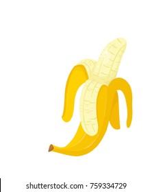 banana vector simple illustration