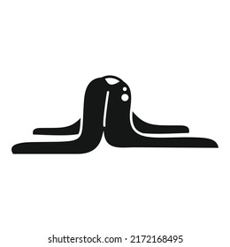 Banana waste icon simple vector. Trash food. Organic ecology