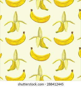 banana watercolor pattern