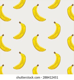 banana watercolor pattern
