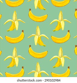 banana watercolor pattern
