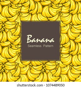 Banana Yellow Background Pattern Seamless