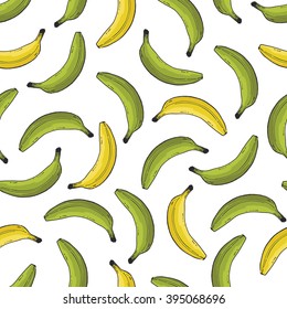 banana yellow green pattern