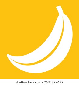 banana-icon vector white on background
