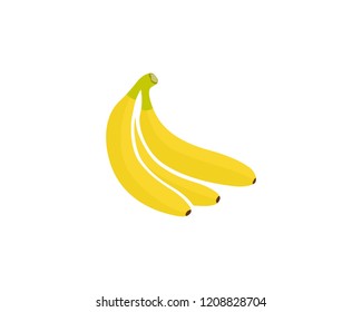 Bananan fruits vector template 