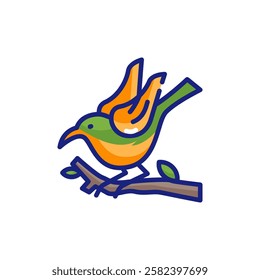 Bananaquit Bird with Tropical Colors