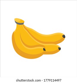 Bananas 3d Icono plano realista