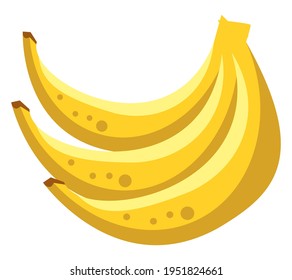 bananas cluster fresh fruit icon