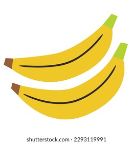 Bananas design element for website, application, printing, document, poster design, etc.