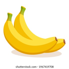 bananas flat design icon isolated