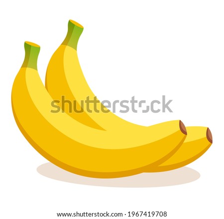 bananas flat design icon isolated