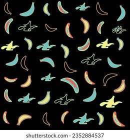 bananas fresh colors vector template 
 shirt vector 