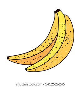 bananas fresh fruits isolated icon