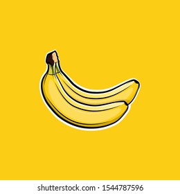 Bananas fruit background vector design