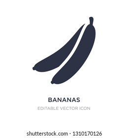 bananas icon on white background. Simple element illustration from Food concept. bananas icon symbol design.