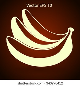 Bananas icon. Vector