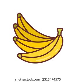 Bananas icon in vector. Illustration