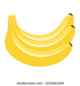 bananas.  icon. vector illustration. flat style.