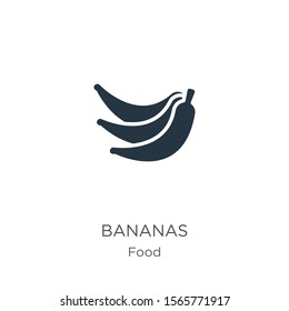 Bananas icon vector. Trendy flat bananas icon from food collection isolated on white background. Vector illustration can be used for web and mobile graphic design, logo, eps10