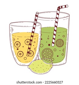 bananas and lemons detox drinks
