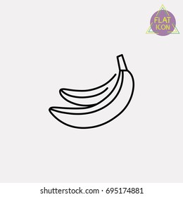 bananas line icon