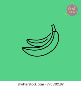 bananas line icon