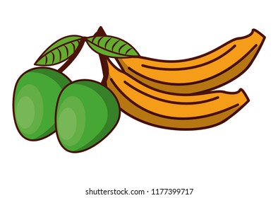 Bananas and mangos