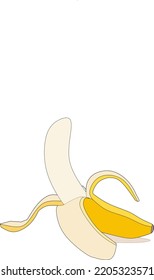 Bananas on a white background. Vector illustration design