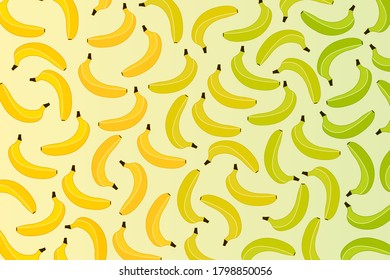 Bananas pattern background vector illustration 