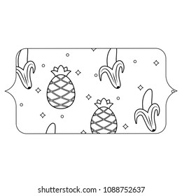 bananas and pineapples pattern