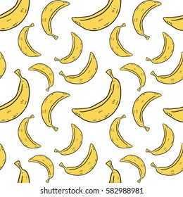 Bananas seamless background