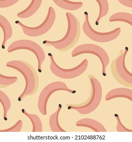 bananas seamless pattern, hand drawing.