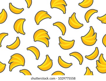 bananas seamless pattern pattern with modern style use for background, decoration texture and fashion 
