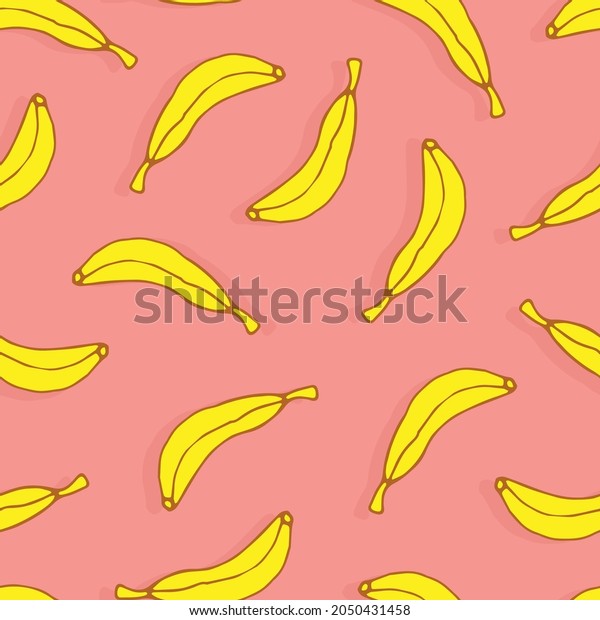 bananas seamless pattern in modern style.Bananas\
pattern for fabric, textile, wrapping, t-shirts, bermuda shorts and\
other designs. Modern exotic design for cover, paper,wrapping\
paper, interior decor