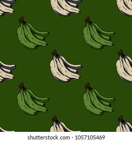 Bananas seamless pattern. Original design for print or digital media.